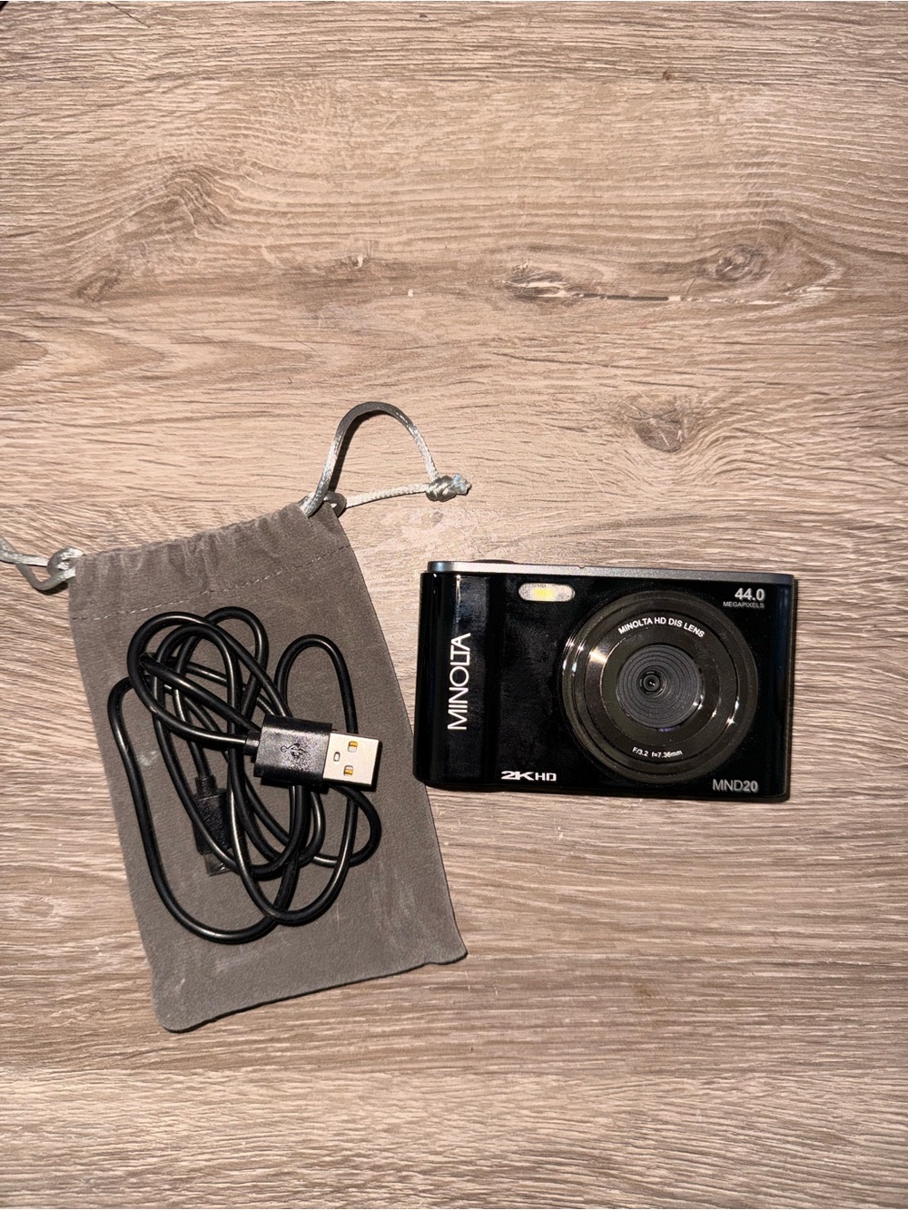 Minolta MND20 Compact Digital Camera — Black